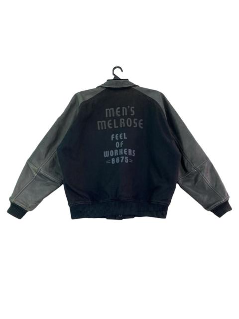 Other Designers Japanese Brand - Vtg 90s Mens Melrose letterman varsity bomber jacket
