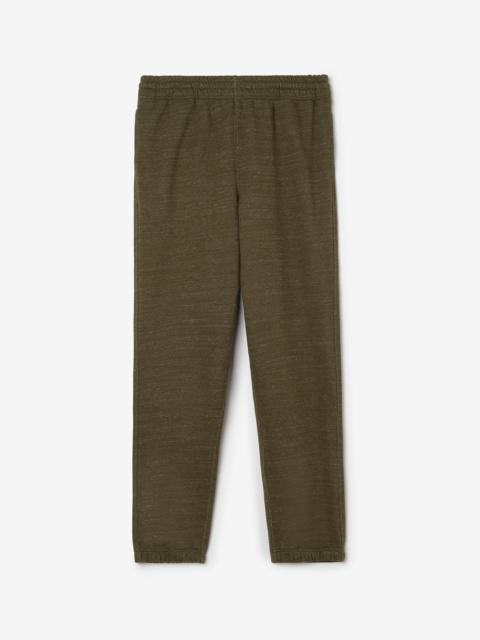 Burberry Landscape Label Cotton Jogging Pants