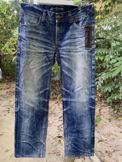 Other Designers Vintage - VINTAGE RED PAPER DENIM PANTS