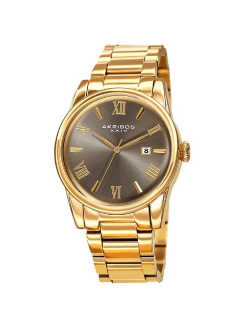 Other Designers Akribos XXIV Quartz Grey Dial Men's Watch AK1056YGN