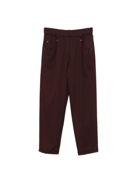 Brunello Cucinelli Brunello Cucinelli Brown Trousers - Tapered Trousers Women