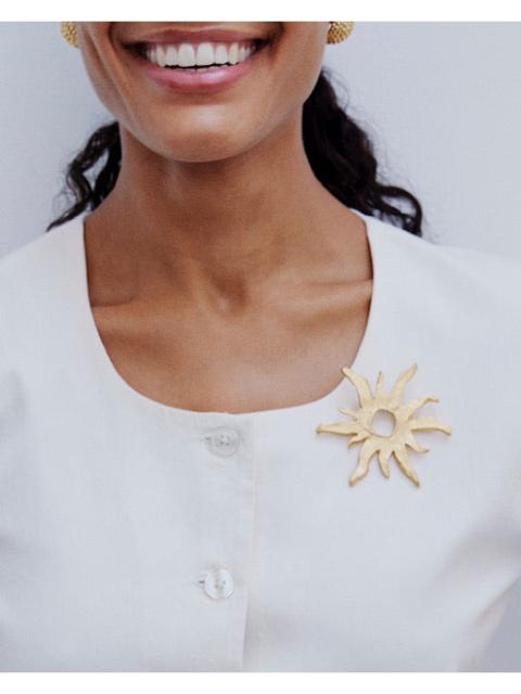 MARLIES GRACE VINTAGE SUN BROOCH