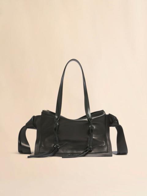 Marni BLACK LEATHER AMULET SMALL BAG