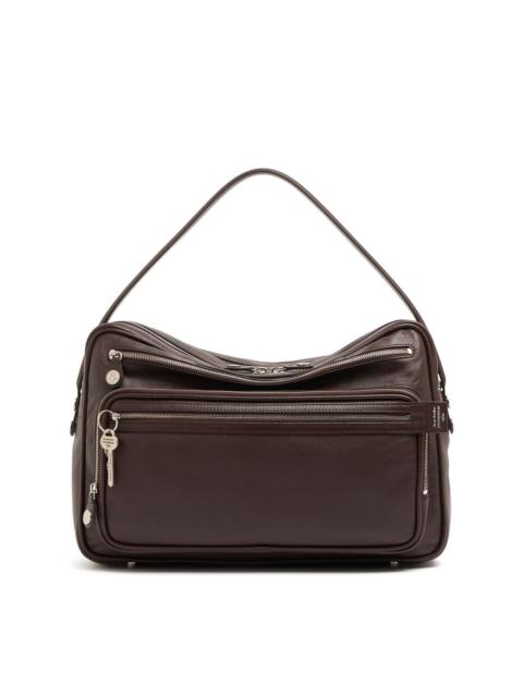 Acne Studios ACNE STUDIOS Camero Dark Brown Leather Shoulder Bag New & Au