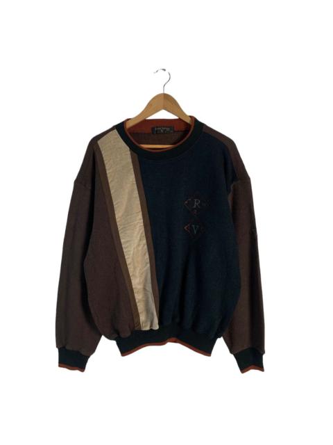 Other Designers Other - Rudolph Valentino Color Block Sweatshirt