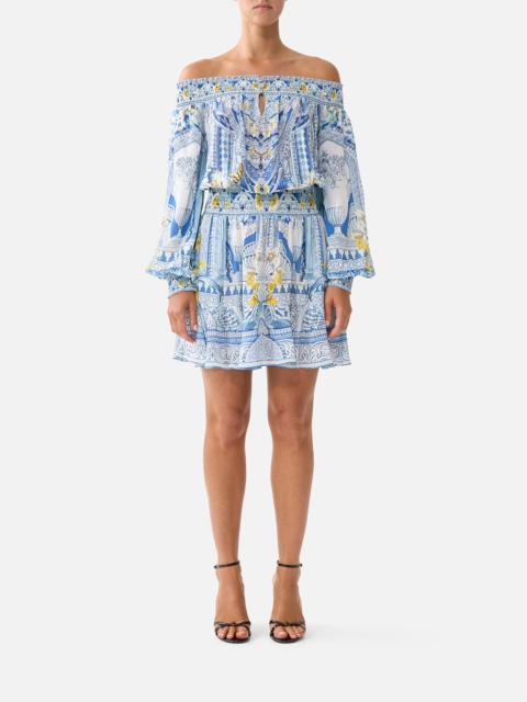 CAMILLA OFF SHOULDER SHORT DRESS