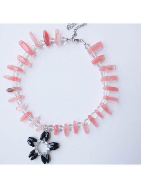 Other Designers Other - Handmade Flower Pendant Beaded Necklace