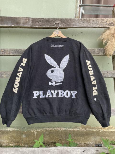 Other Designers Vintage - RARE Vintage Playboy Big Logo Embroidery 90s Sweetshirts