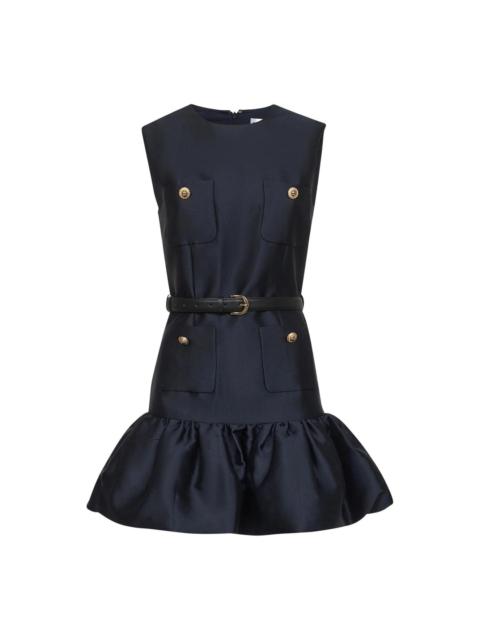 self-portrait Navy Taffeta Mini Dress