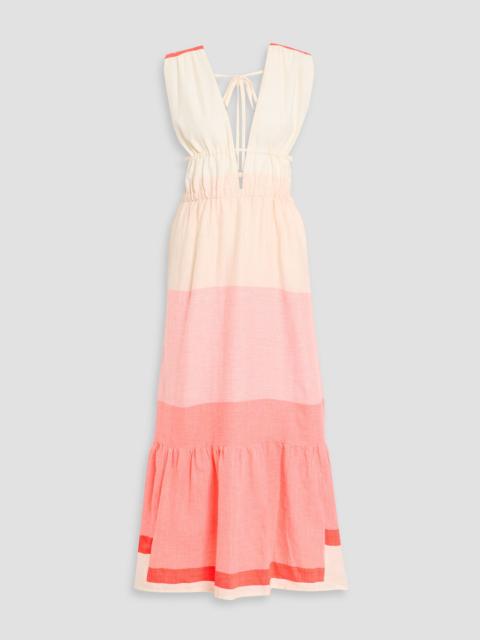 lemlem Lelisa cotton-blend gauze maxi dress