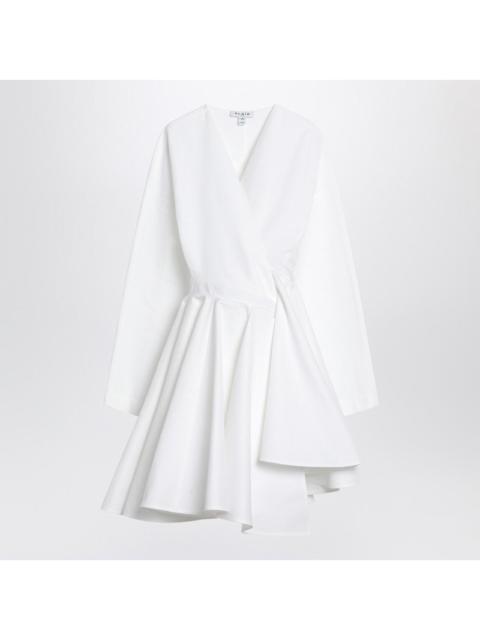 Alaïa Alaia Asymmetrical White Cotton Dress Women