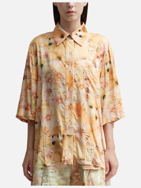 Collina Strada SPIKEY PUPPY SEQUIN MARKET BUTTON-UP SHIRT