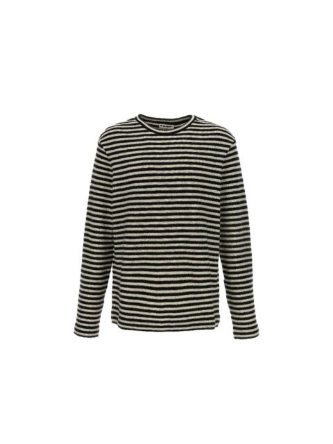 Jil Sander Jil Sander Striped Wool Compact Jersey T-Shirt Men