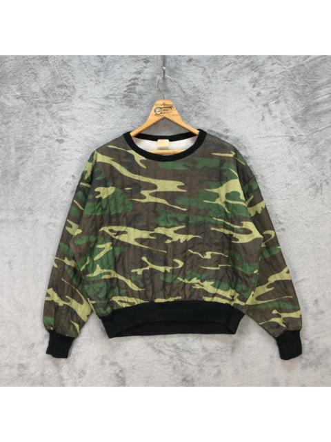 Other Designers Vintage - Vintage Unbrand Made In Usa Military Camo Sweater #5934-214