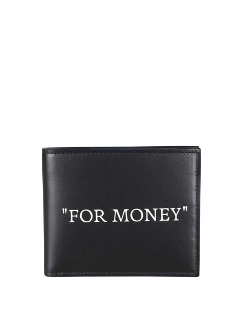 Off-White Bifold wallet with quote