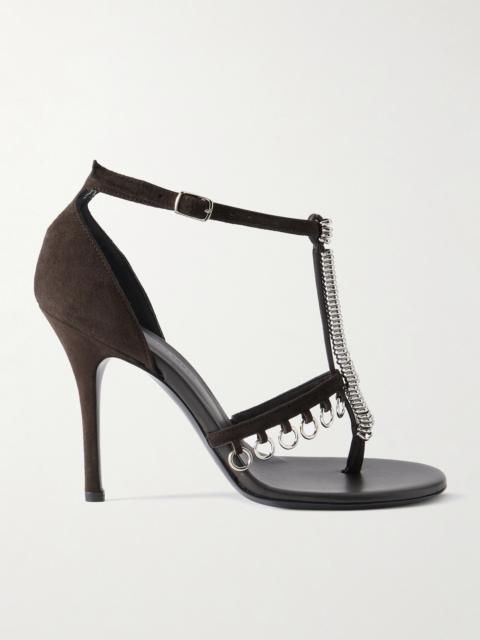 CHRISTOPHER ESBER Ludo Embellished Suede Sandals