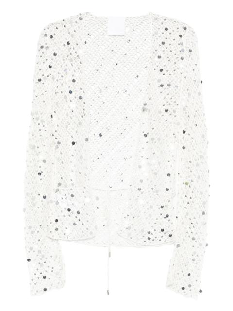 Paris Georgia Vera sequin-embellished top
