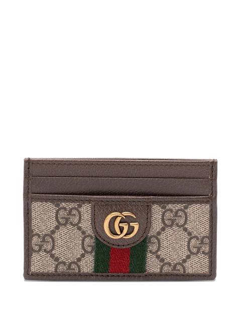 GUCCI Gucci Logo Stripe Cardholder