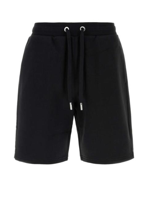 AMI Paris Ami Men Black Cotton Bermuda Shorts