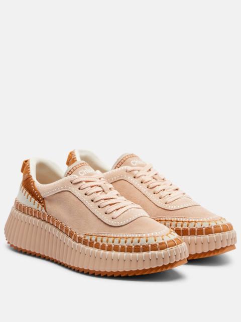 Chloé Nama suede platform sneakers