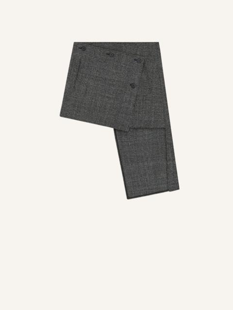 courrèges OBLIQUE CAVIAR MINI-SKIRT