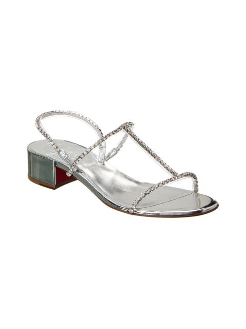 Christian Louboutin Christian Louboutin Simple Queenie 25 Leather Slingback Sandal