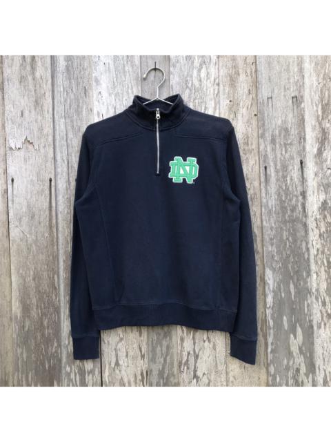 Other Designers Vintage - Vintage Notre Dame University Half Zip Sweatshirt Big Logo