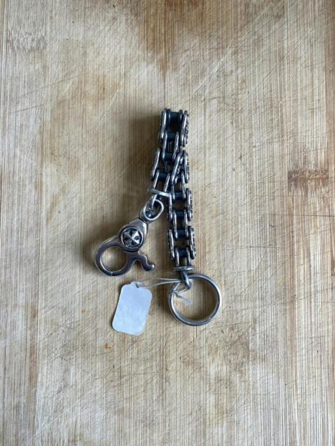Other Designers Sterling Silver - Silver Bike Chain Keychain Chrome Hearts Inspired