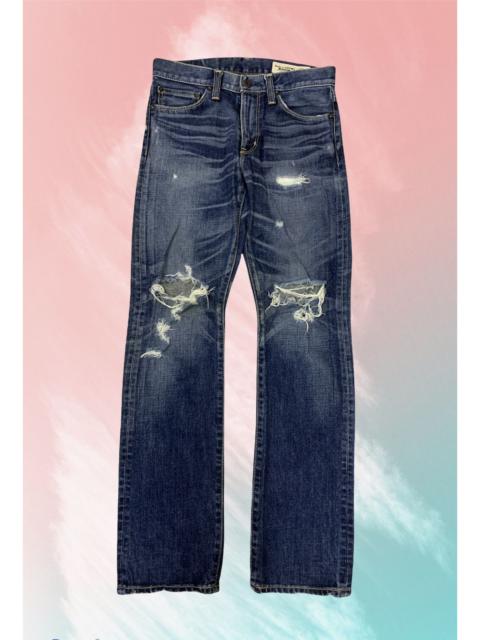 Other Designers Vintage - Limited Edition Back Number Distressed Denim Jeans