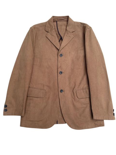 Other Designers Designer × Japanese Brand × Vintage - Jun Men Japan Brown Cotton Blazer Jacket - Men’s Size M