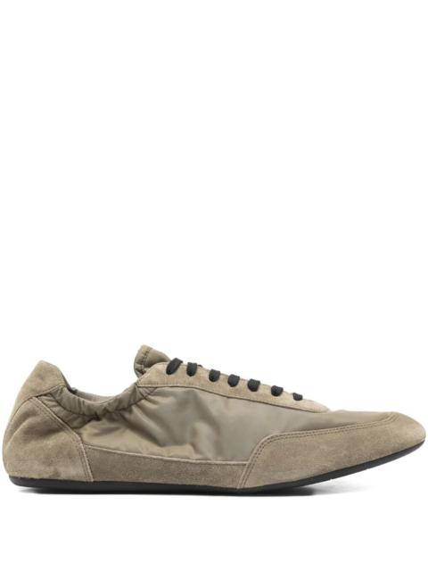 Prada Prada Men Collapse Re-Nylon And Suede Elasticized Sneakers
