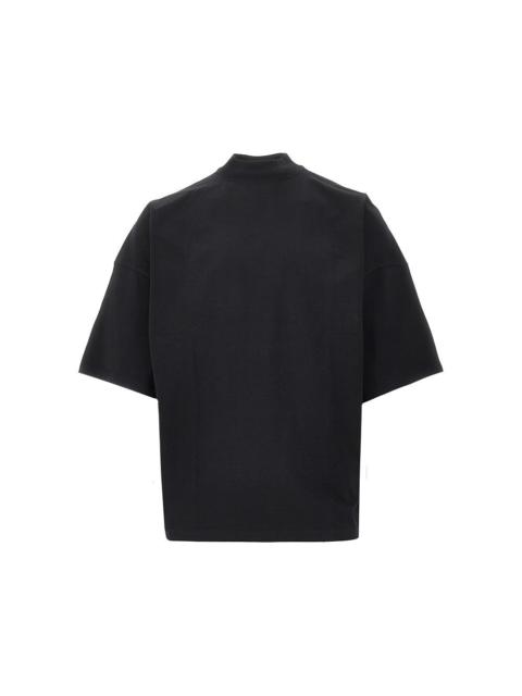 Jil Sander MOCK-NECK OVERSIZED T-SHIRT