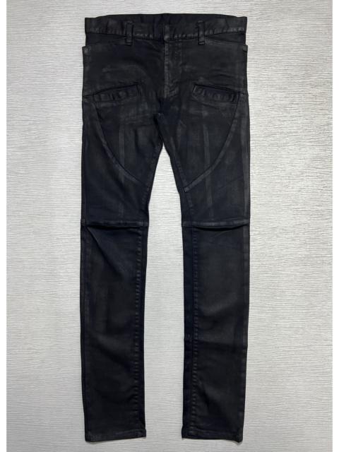Balmain Balmain Christophe Decarnin S/S ‘11 Waxed Coated Biker Jeans
