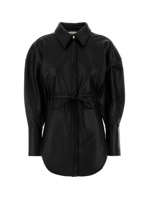 Blumarine Blumarine Women Black Leather Shirt