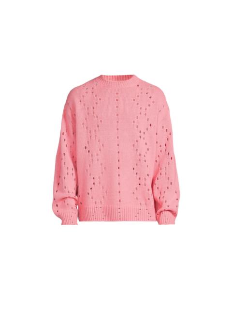 Givenchy Givenchy Oversize Crew Neck Sweater Flamingo