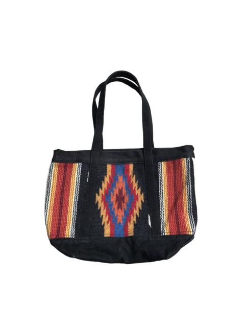 Other Designers Vintage - Vintage Rage Blue Ortega Wool Canvas Totebag