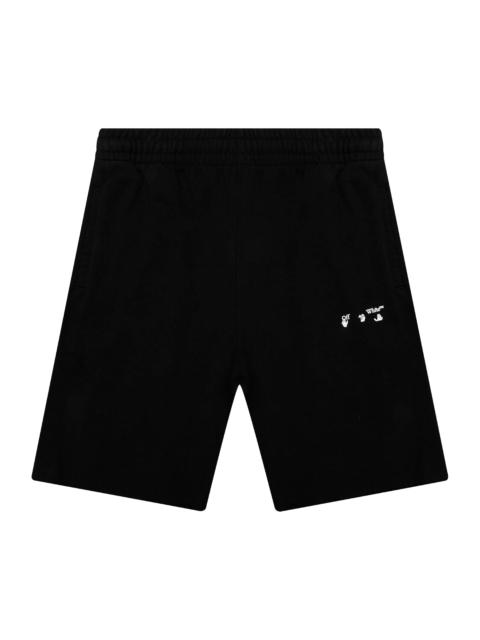 Off-White Logo Sweatshorts 'Black/White'