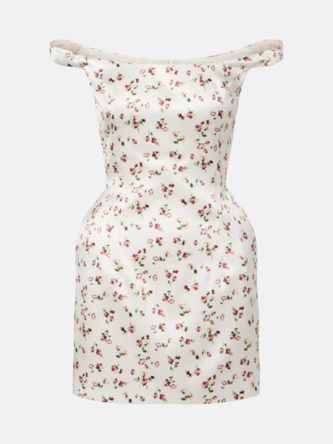 MAGDA BUTRYM Floral silk satin minidress