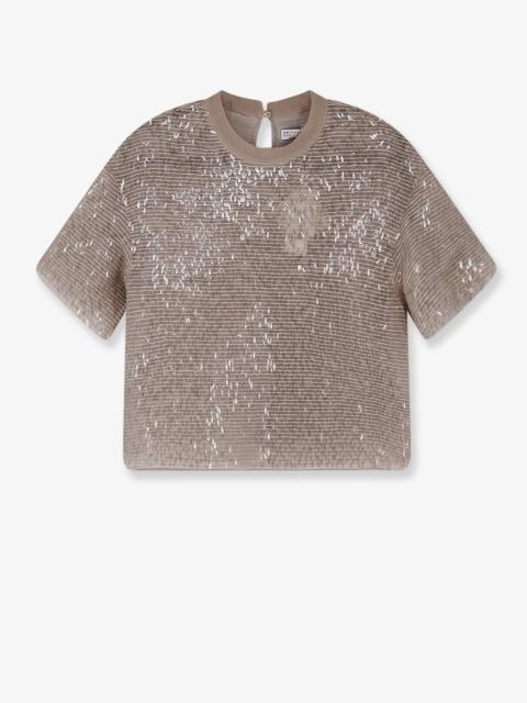 Brunello Cucinelli Brunello Cucinelli Women Silk Top With Sequins