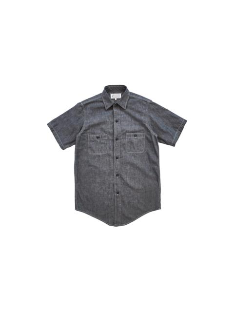 Maison Margiela Maison Margiela Short Sleeve Broadcloth Shirt Grey