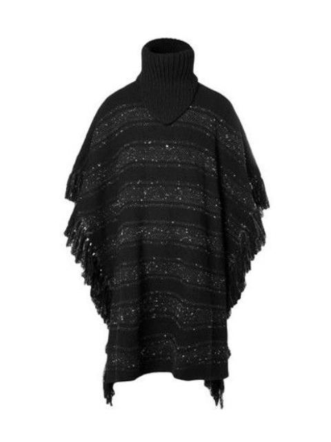TAKAHIROMIYASHITA TheSoloist. $2160 Takahiromiyashita The Soloist. AW17 Fringe Wool Poncho