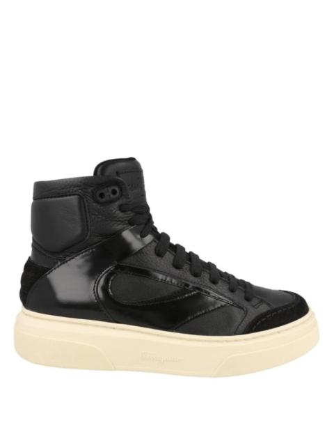 FERRAGAMO Ferragamo Cassio Leather High-Top Sneakers