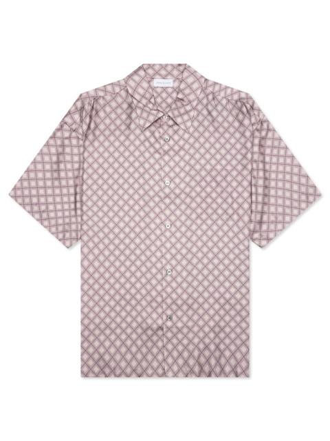 John Elliott SILK S/S BUTTON UP - HAZE TILE