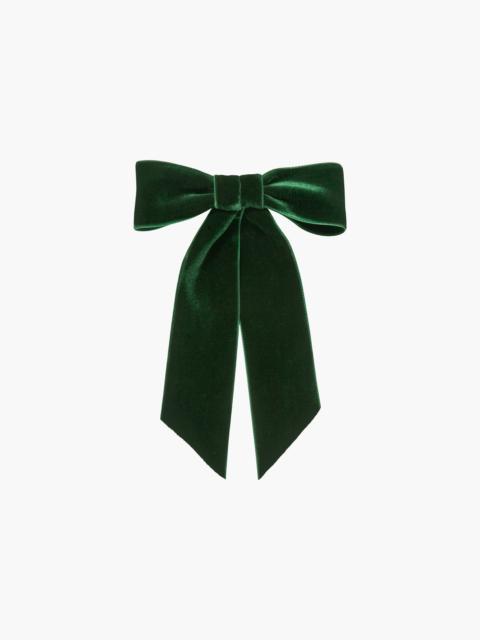 Jennifer Behr Wide Velvet Bow Barrette