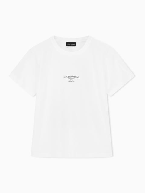 EMPORIO ARMANI ASV JERSEY T-SHIRT WITH PHOTOGRAPHIC PRINT