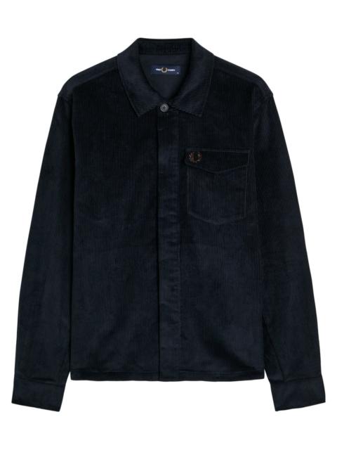 Fred Perry Fred Perry Logo-embroidered Corduroy Overshirt