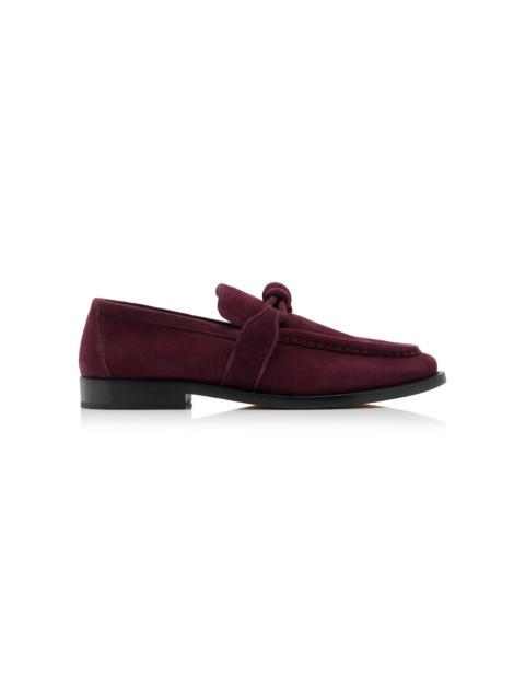 Bottega Veneta Astaire Suede Loafers burgundy