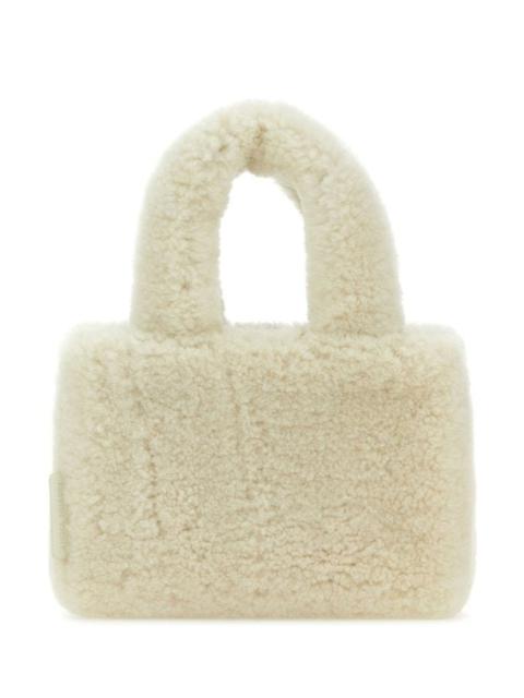 Amina Muaddi Amina Muaddi Woman Ivory Shearling Amini Giuly Handbag