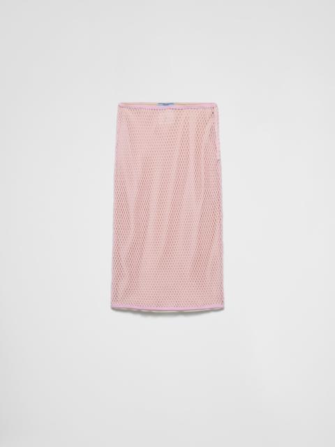 Prada Cotton mesh skirt