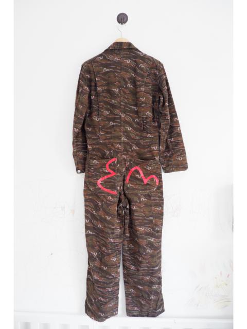 Vintage Evisu Multi Logo Camo Coveralls